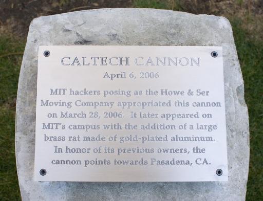 Secrets to the Caltech Cannon Heist Revealed