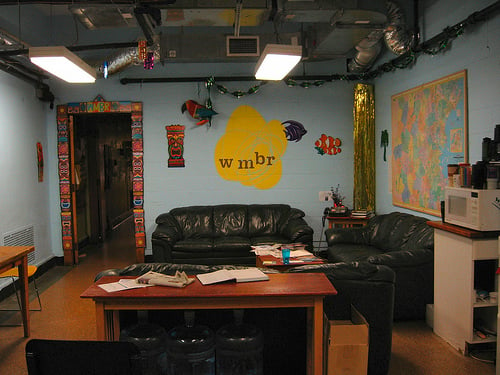 A Visit to the Dorm Basement Home of College Radio Station WMCN at