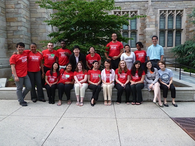 Me (back row, third from the left) with the other Quest Scholar group leaders, volunteers, and staff at the conference.