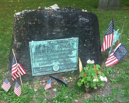 The grave of Samuel Adams