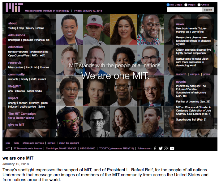 Spotlight: MIT stands with the people of all nations