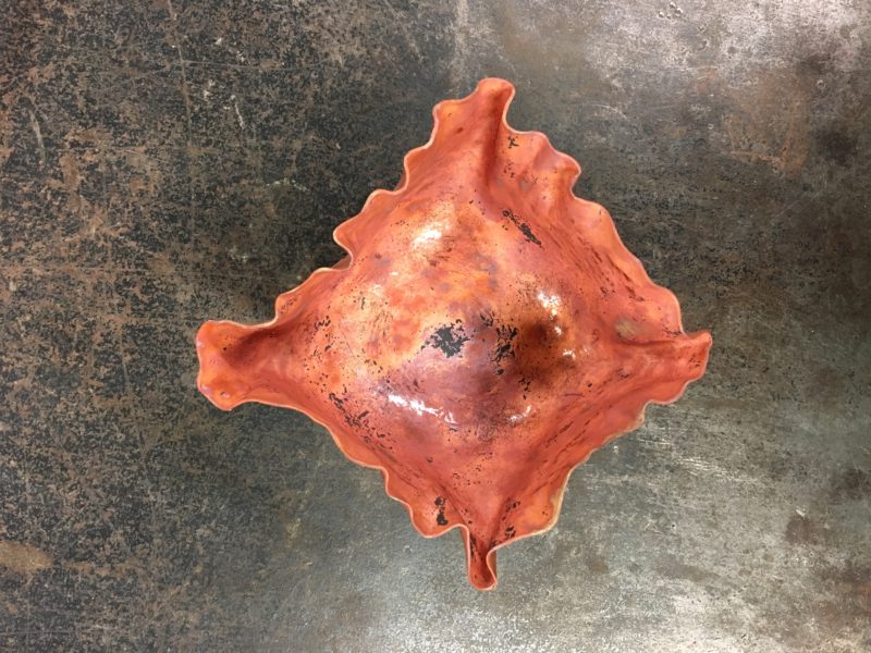 My cup with well-defined square edges.