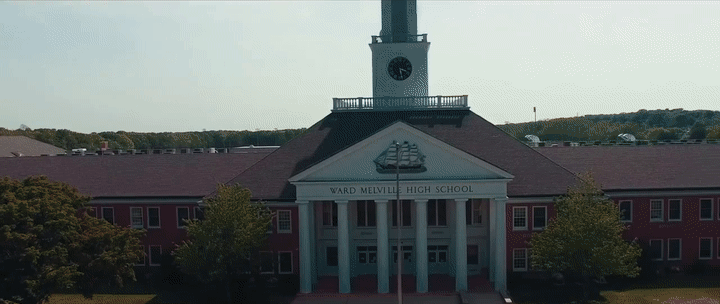 drone footage of high school