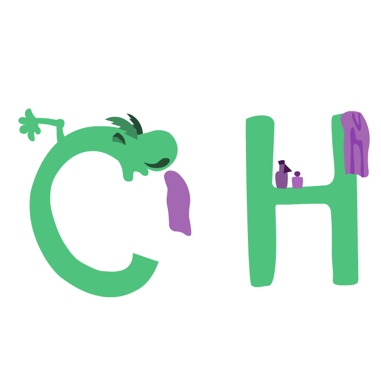 CH animation, where the C is sneezing into a tissue