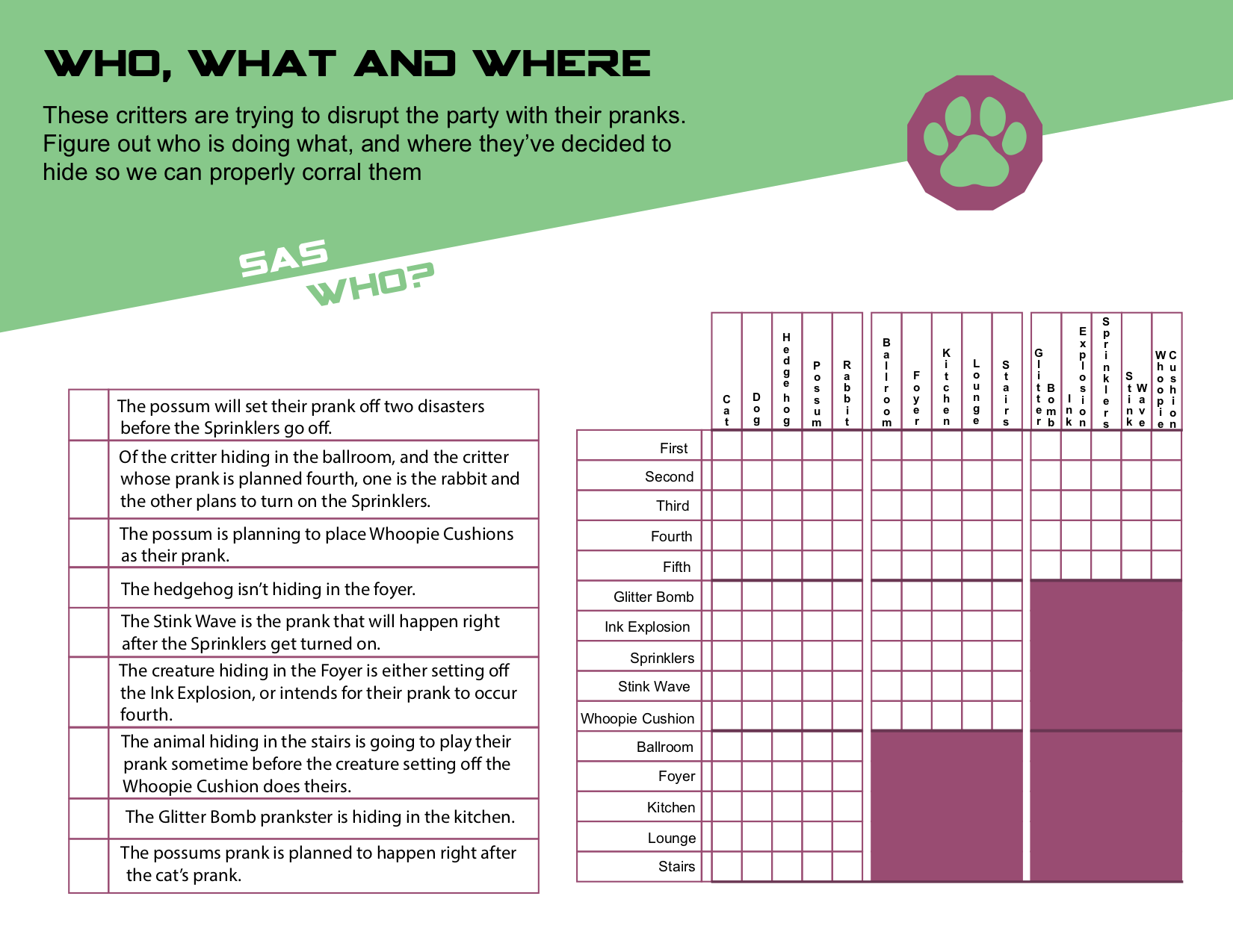 a puzzle card made for our UROP