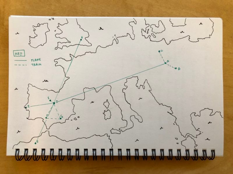 map of travels