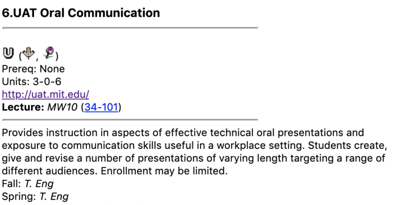 Oral Communication