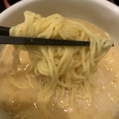 close up of ramen noodles