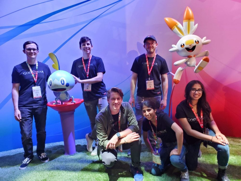 the other interns and i + pokemon starters!