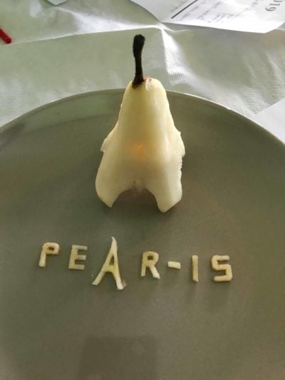 pear sculpture