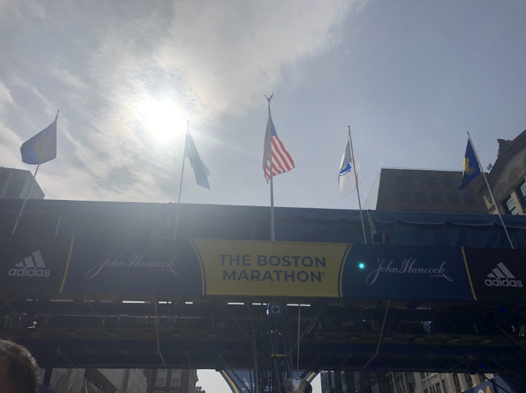 photo of boston marathon finish line