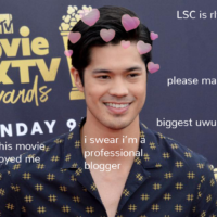 image of ross butler with heart filter edited over him god im so sorry for…