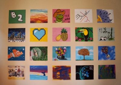 20 paintings mural