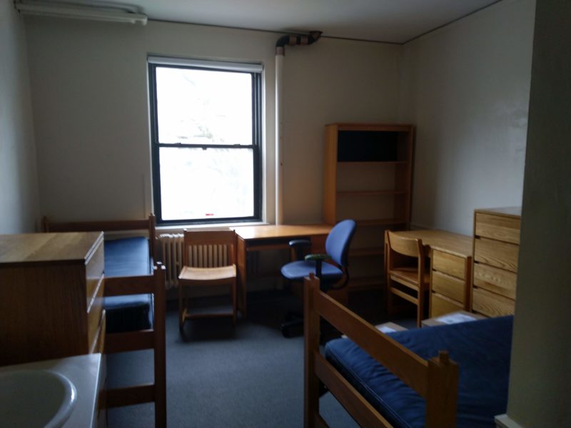 my room. the sheets on the bed, the pillows, the blanket, the things left on the cabinets, are all gone.