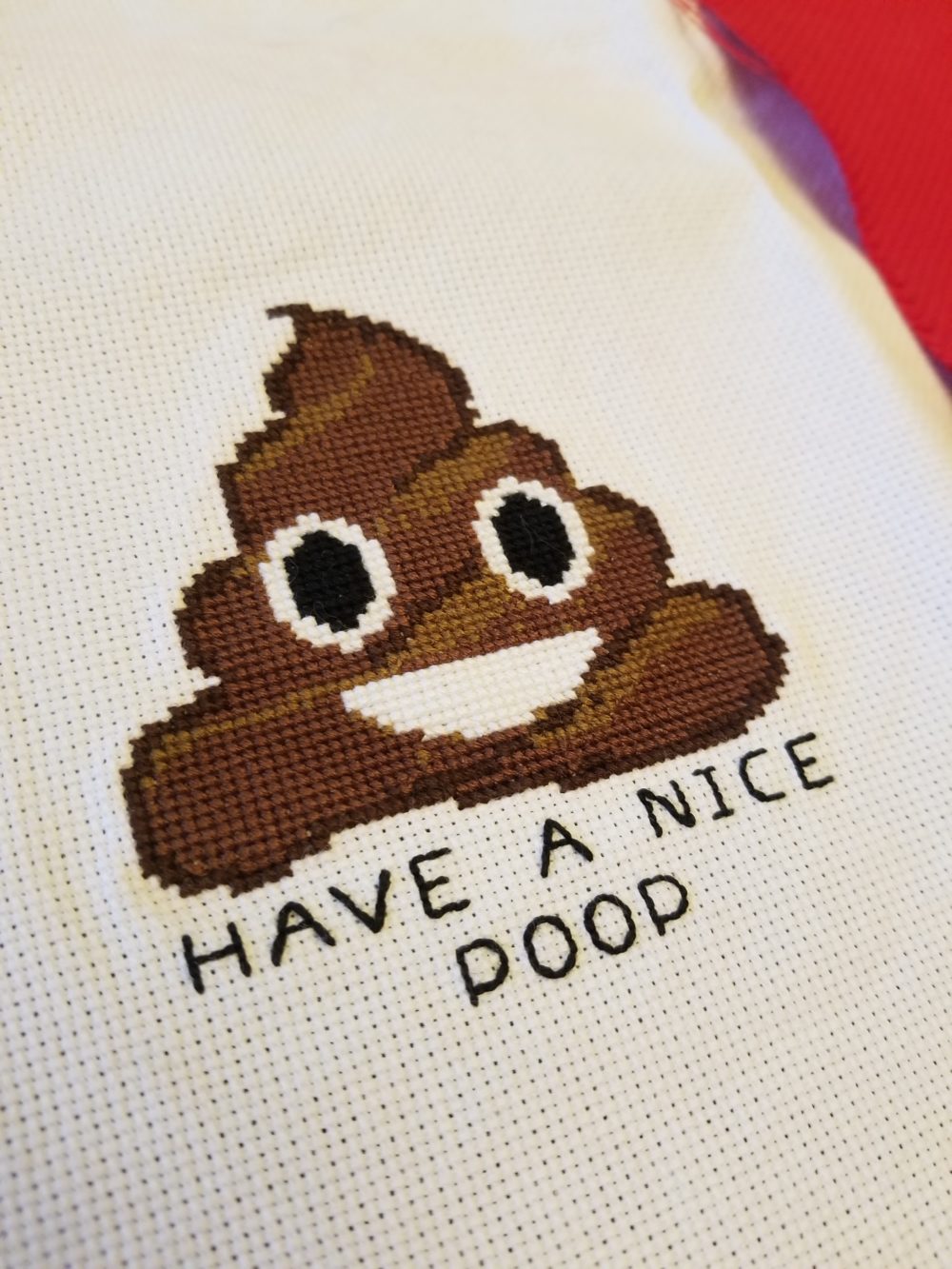 Poop Cross Stitch