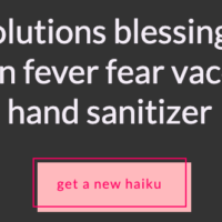 solutions blessings cabin fever fear vaccine hand sanitizer