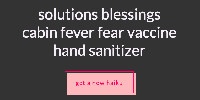 solutions blessings cabin fever fear vaccine hand sanitizer