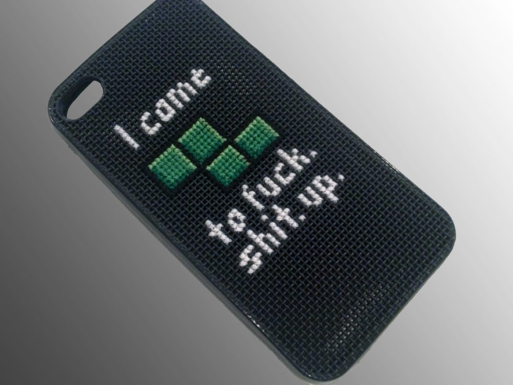 iPhone Case Tetris Cross Stitch