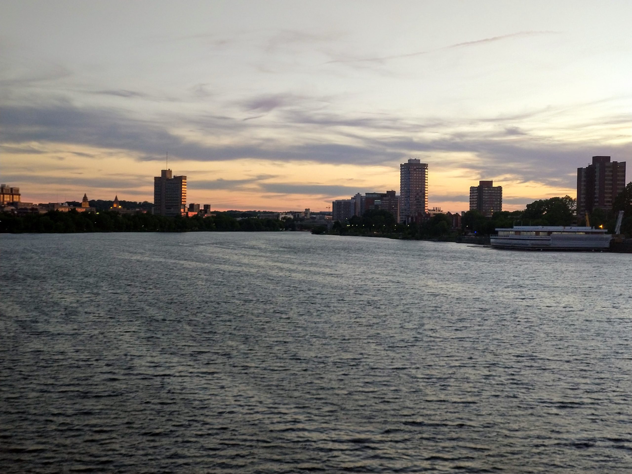 skyline from the harvard bridge