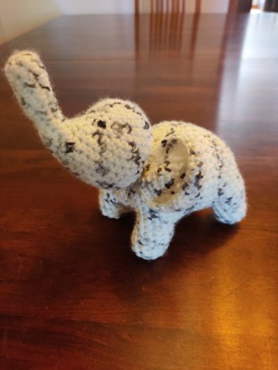 knitted elephant