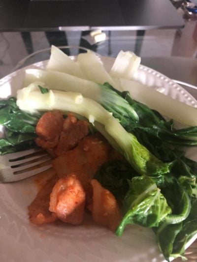 bok choy with meat