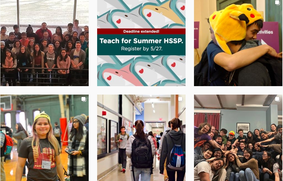 screenshot of the @mistudents instagram feed with the pictures mit esp posted