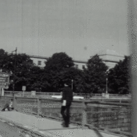 panning down the Harvard bridge in 1969