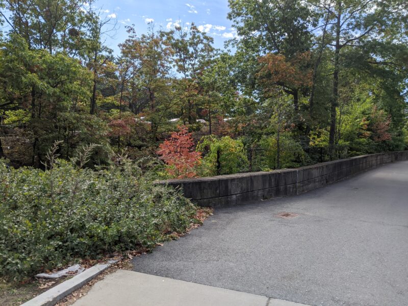the entrance to Olmsted Park