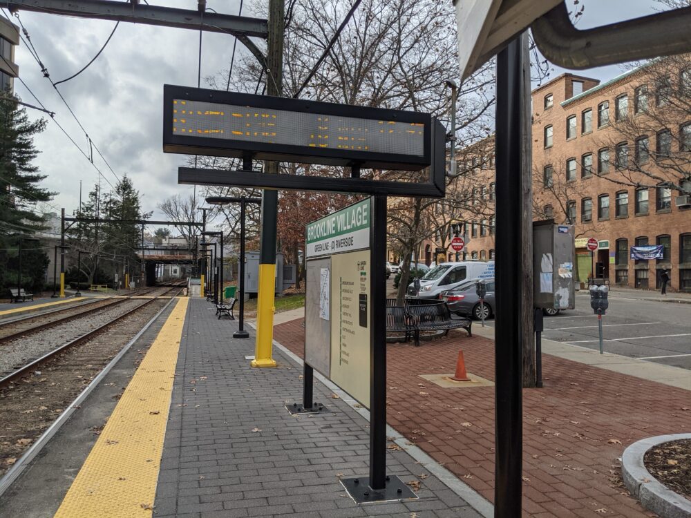 signs at brookline village