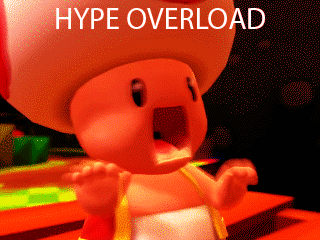 a gif of toad yelling