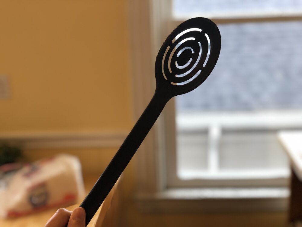 a photo of slotted spoon