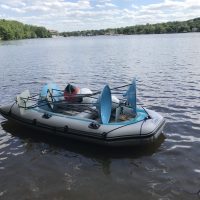 kayak holding methane traps