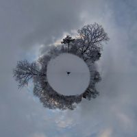 360 picture of snowy land