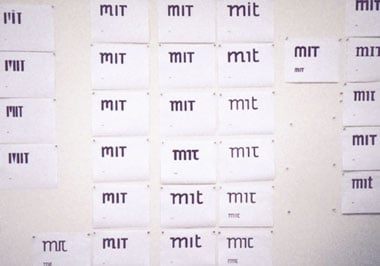 wall of various mit logo possibilities