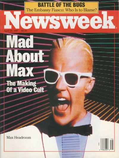 a newsweek cover of max headroom