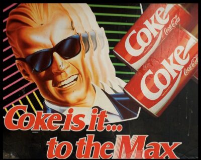 advertisement of max headroom for coca-cola