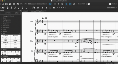 what musescore scores looks like. you click and drag notes to place them wherever you want in the score