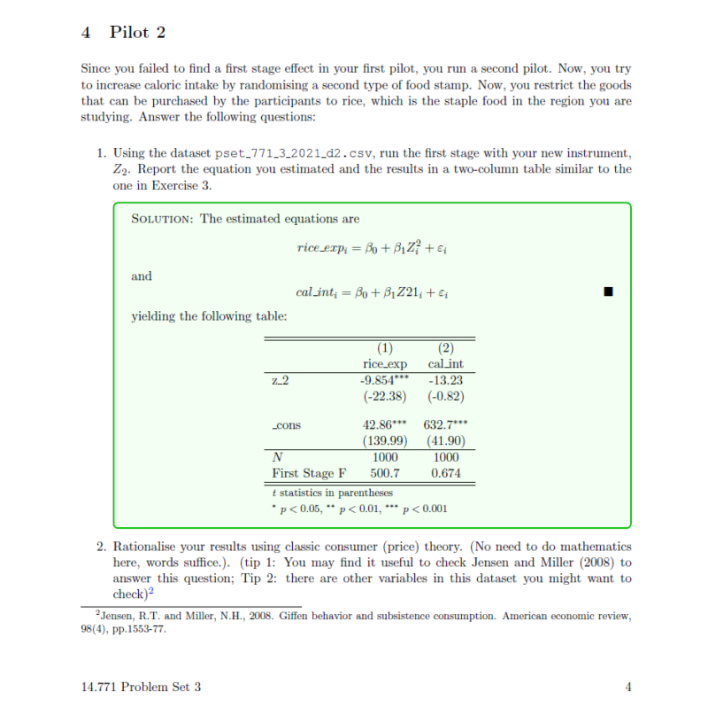 development economics pset