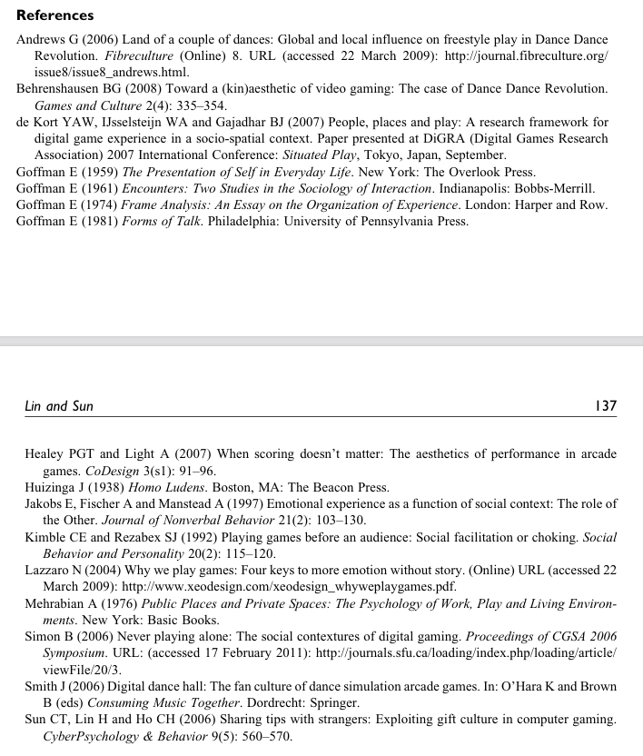 screenshot of references of an academic paper