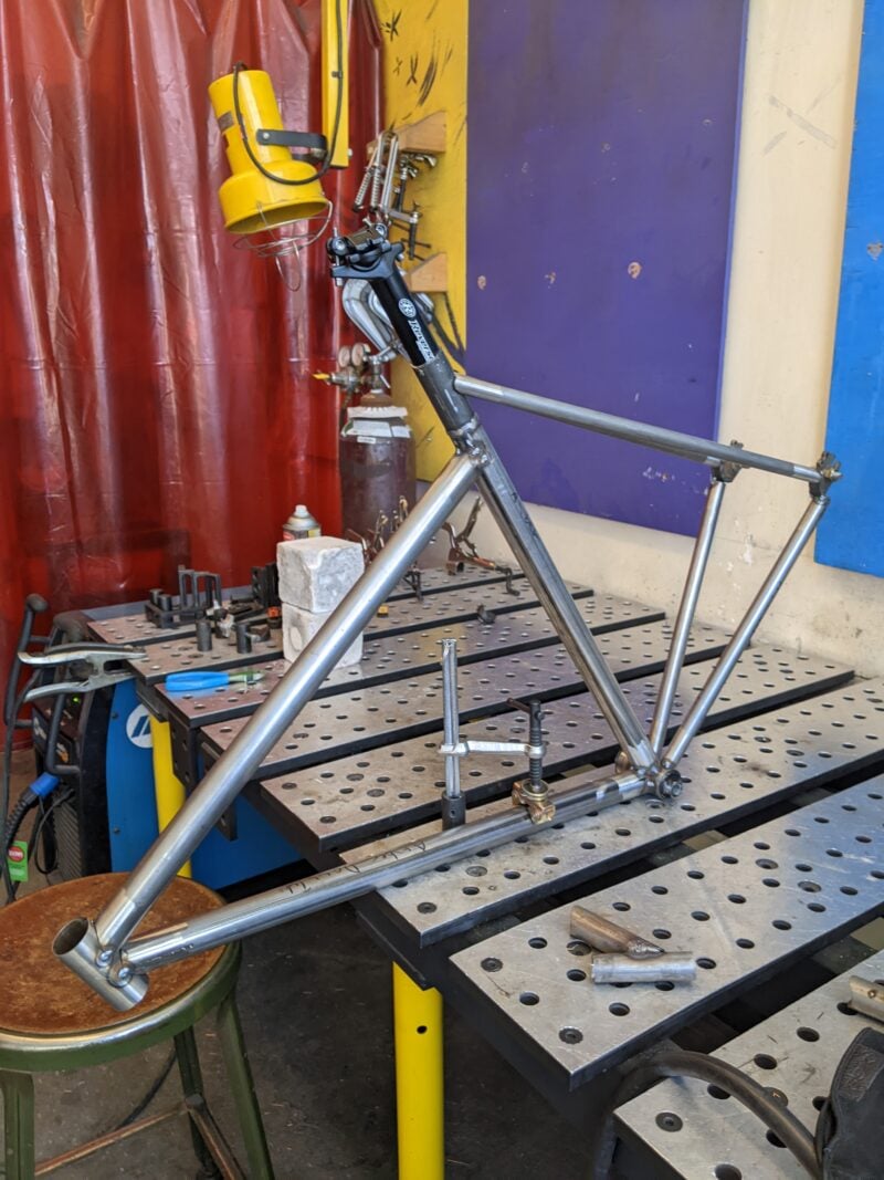 Mig welding store bicycle frames