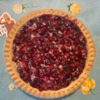 cranberry pie with celine dion cutout