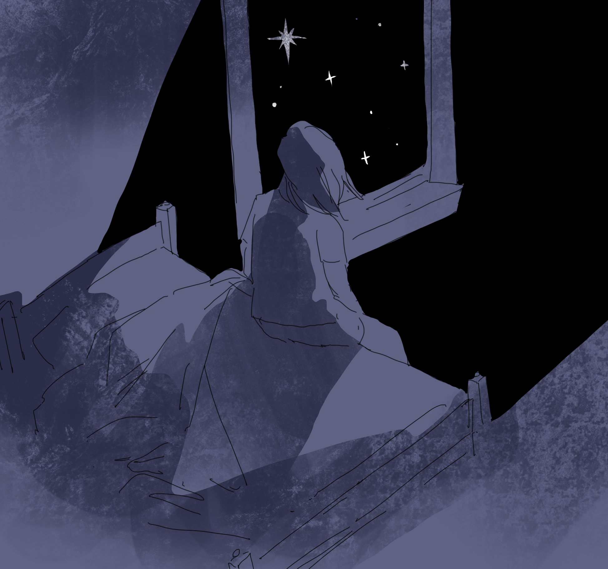 wistfully looking out my window