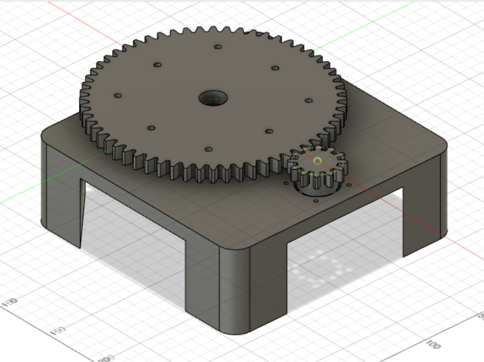 cad of turret gears
