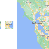 screenshot of manila, boston, and bay area, to scale