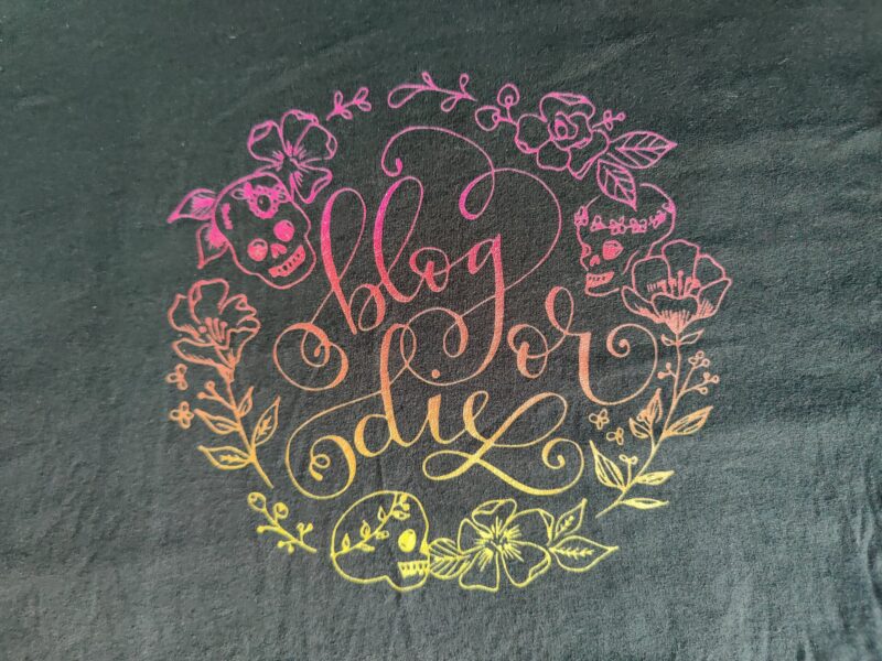 blog or die shirt