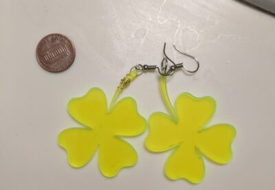 four leaf clover earrings