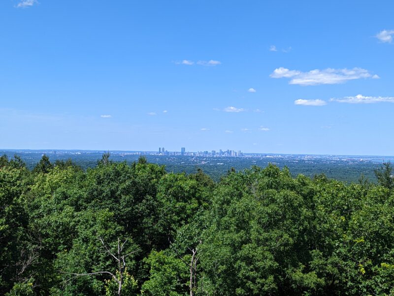 boston in the distance