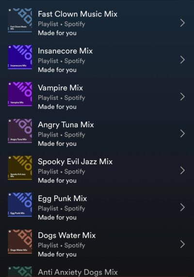 spotify playlists