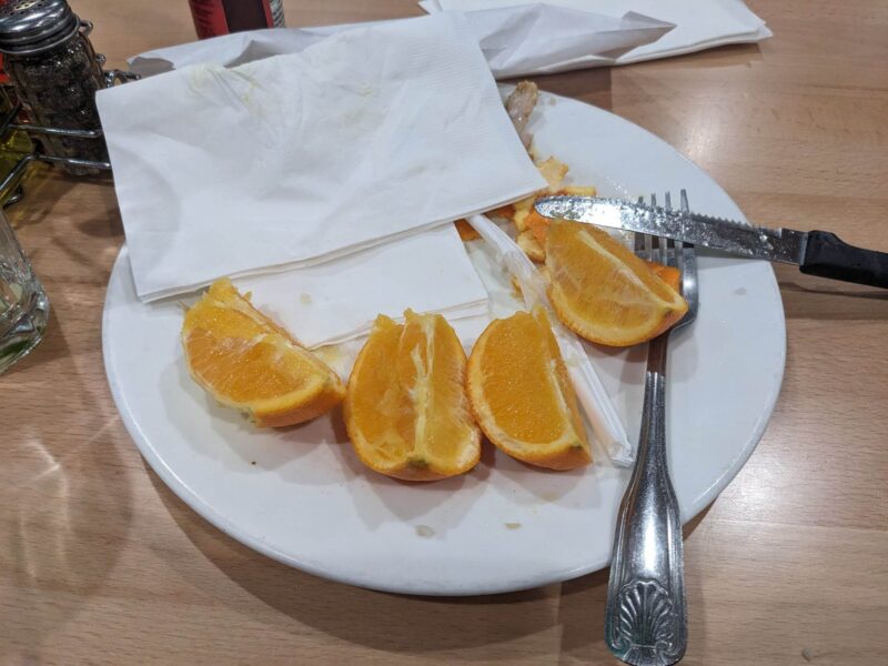 picture of oranges on plate