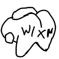 w1xm written on the butt of an amogus
